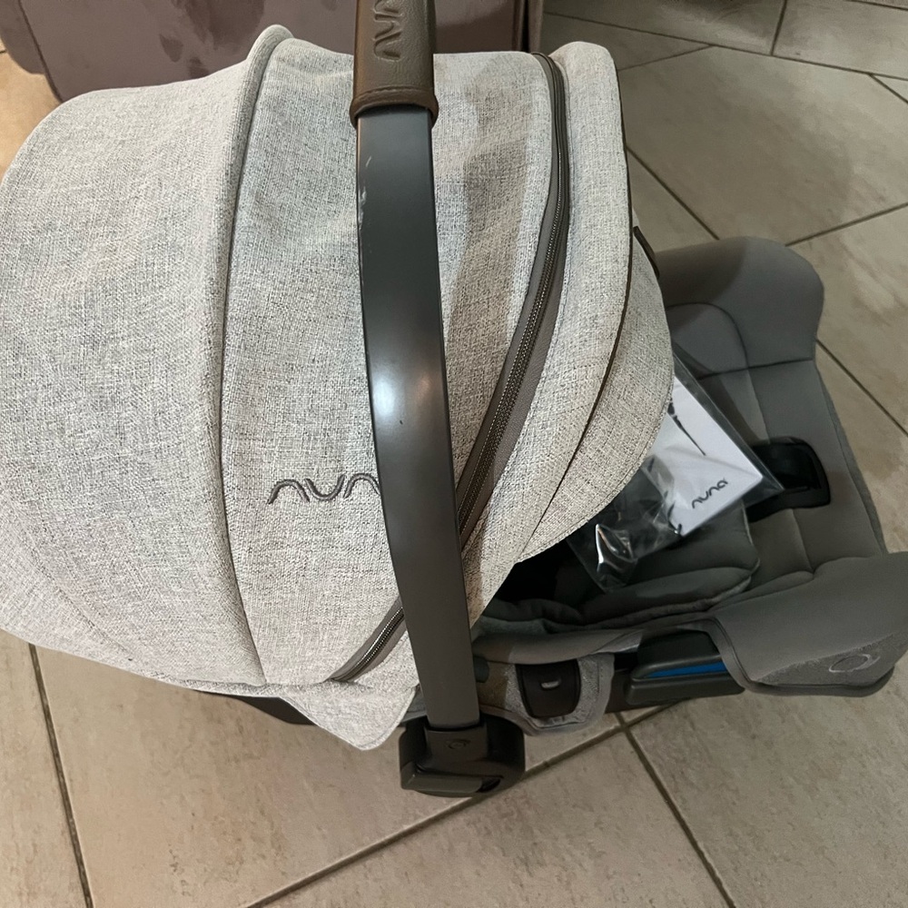 Nuna Pipa RX Curated Nordstrom Exclusive gray infant carseat w/ inserts